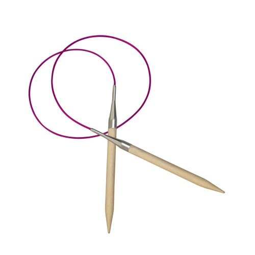 KnitPro 60 cm x 15 mm Basix Fixed Circular Needles, Birch